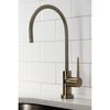 Kingston Brass KS8193NYL Single-Handle Cold Water Filtration Faucet, Antique Brass KS8193NYL